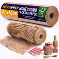 Honeycomb Packing Paper 15 in x 500 ft - Eco Friendly Protective Wrap