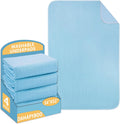 Washable Underpads 34in x 52in 4 Pack - Heavy Absorbency Reusable Bed
