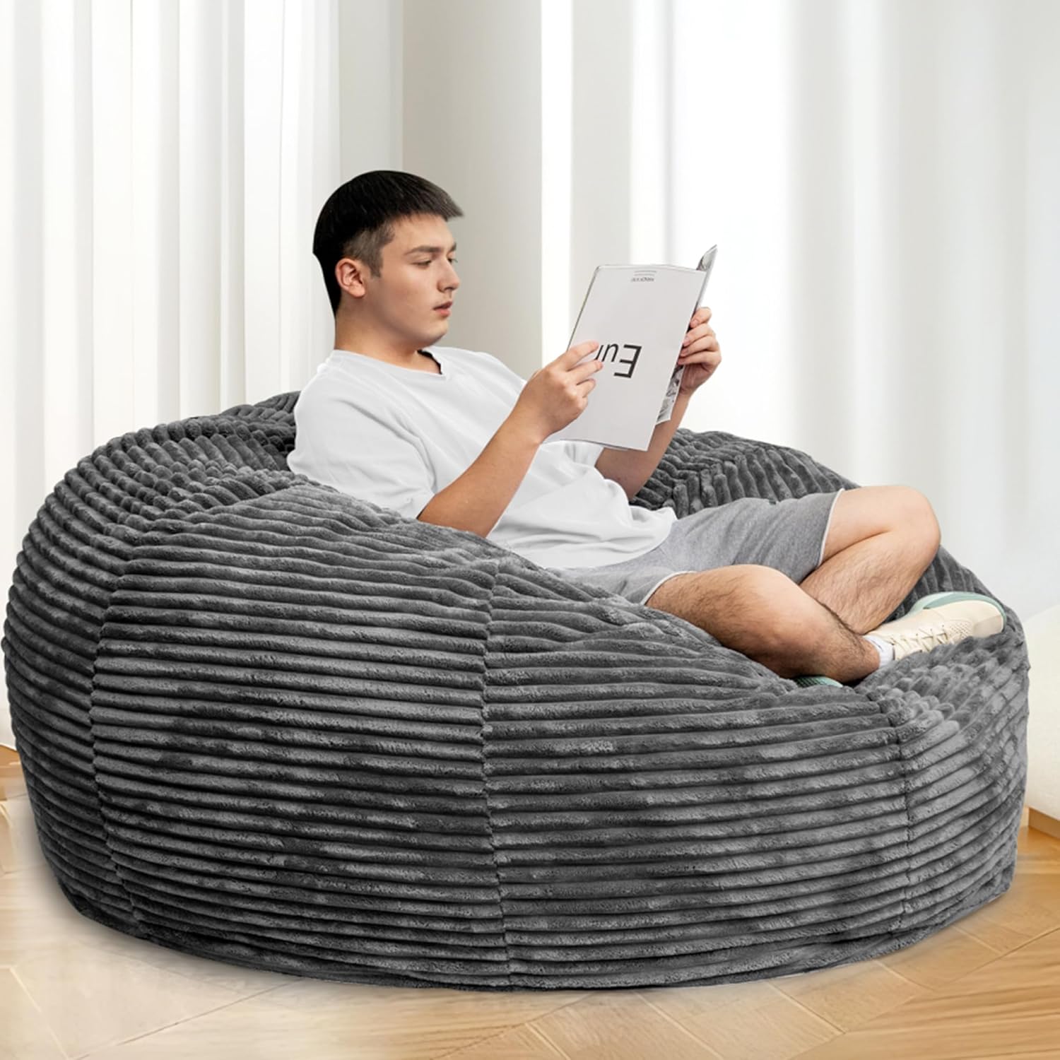 Ultimate Comfort: AWQM 6FT Memory Foam Beanbag
