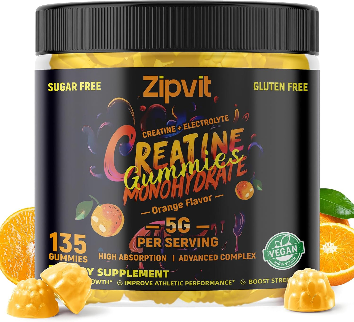 Zipvit Creatine Monohydrate Gummies for Energy & Muscle Growth