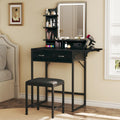 Makeup Vanity Desk with Mirror and Lights - Compact Vanity