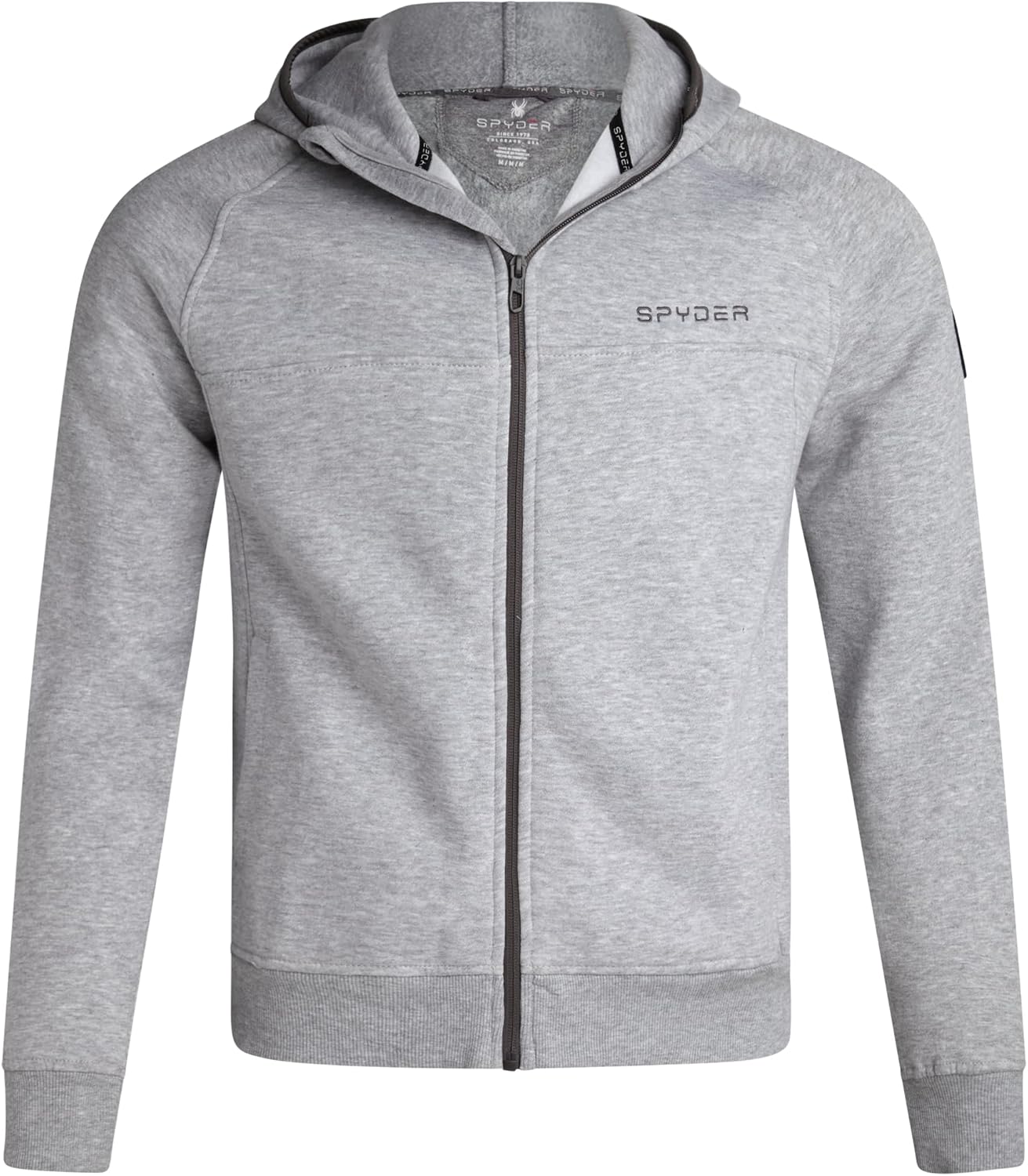 Spyder Mens Zip Up Hoodie - Super Soft Performance Fleece