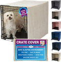 Pet Dreams Dog Crate Cover - Breathable Kennel Topper for 24in Small