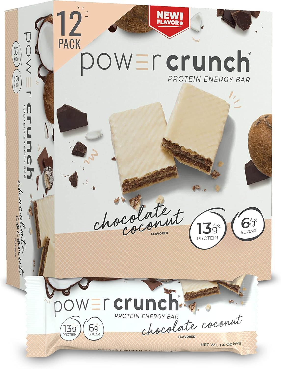 Protein-Packed Energy: Power Crunch Chocolate Coconut Bars