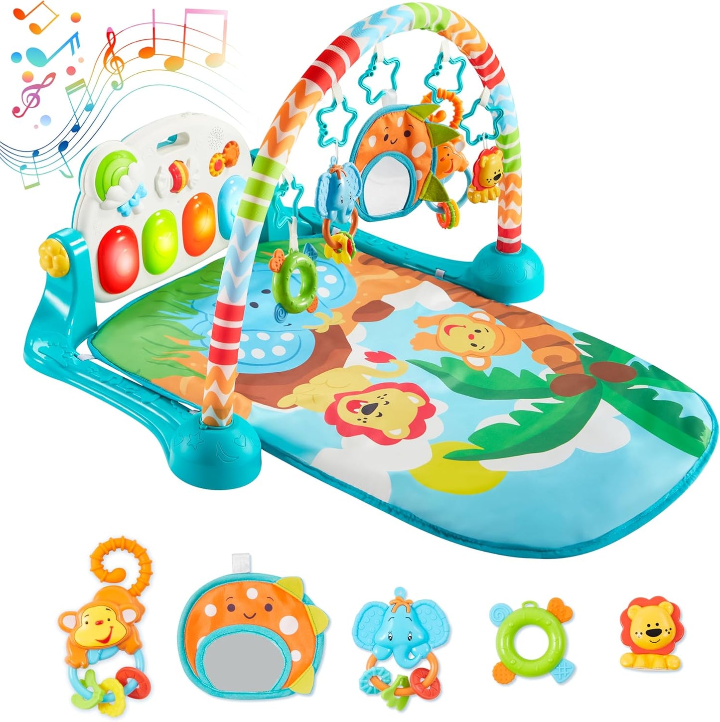 SYNCFUN Baby Play Mat with Musical Piano Panel