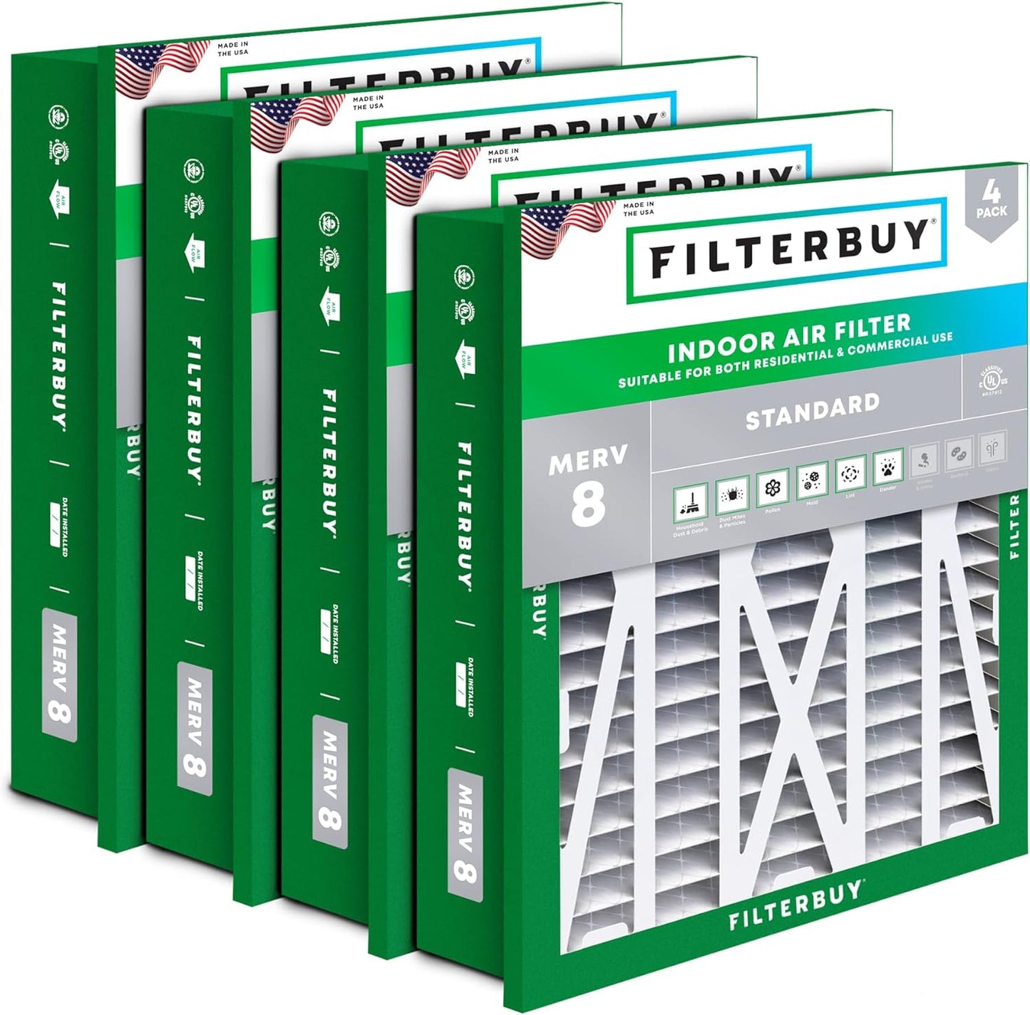 20x20x5 Air Filter MERV 8 for Enhanced HVAC Efficiency
