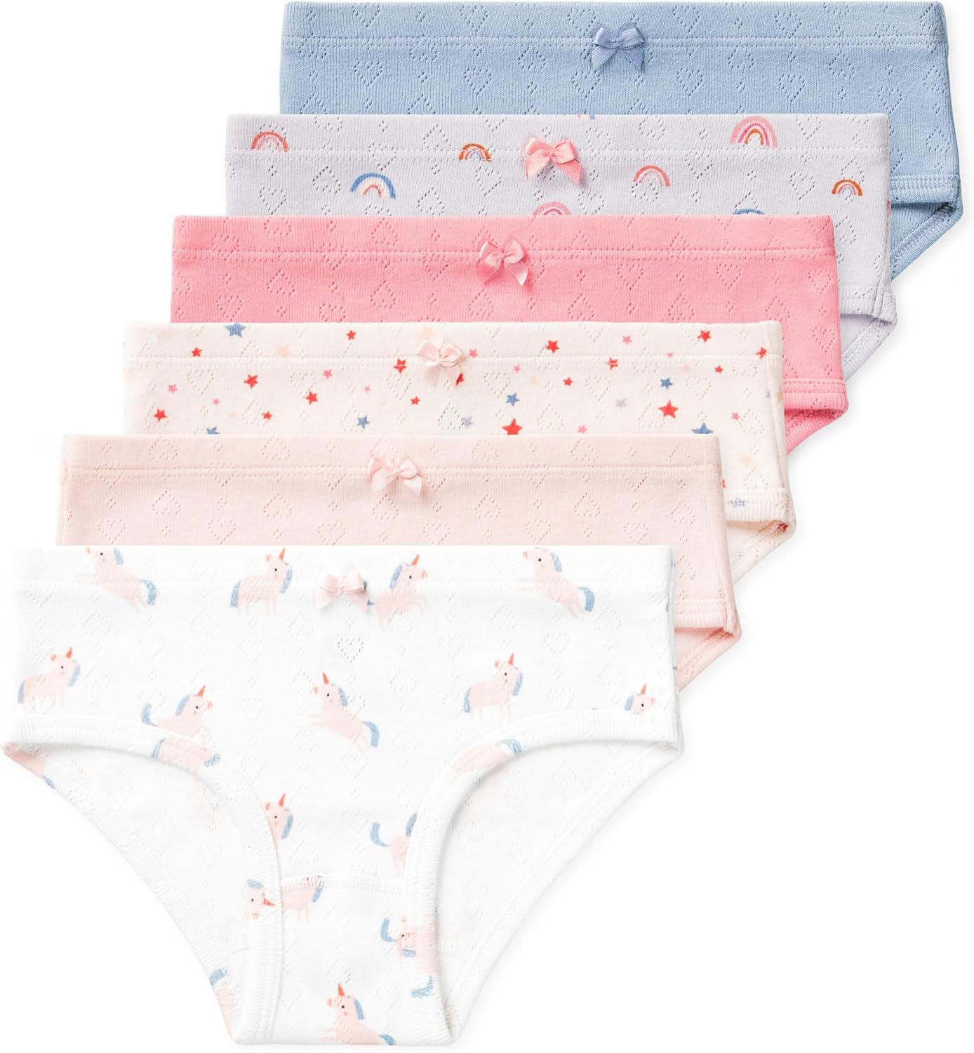 Lucky & Me Erica Girls Bikini Underwear 6 Pack for Comfort