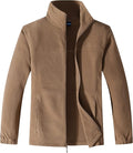Men's Lightweight Full Zip Soft Polar Fleece Jacket - Secure Zipper