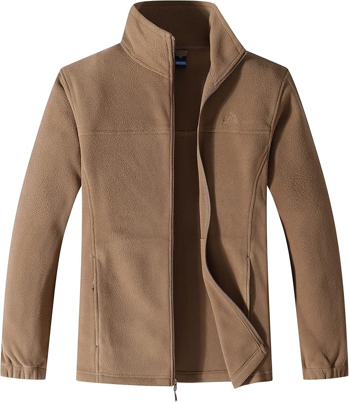 GIMECEN Men's Lightweight Full Zip Soft Polar Fleece Jacket