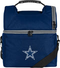 NFL Team Logo Solid Double Compartment Cooler for Fans - Insulated