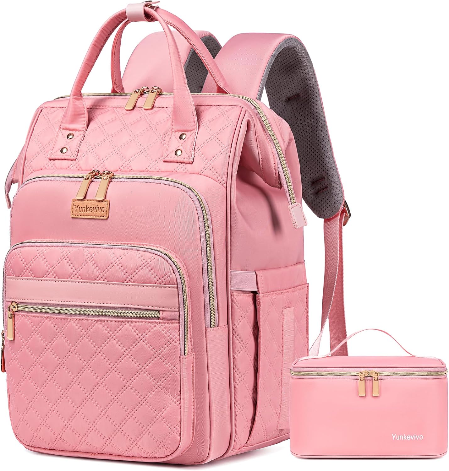 Stylish Lunch Backpack for Women with Insulated Lunch Box