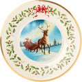 LENOX 2023 Holiday Annual Plate with Sleigh Scene Design