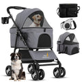 3 in 1 Pet Stroller Foldable Dog Stroller & Carrier - Comfortable