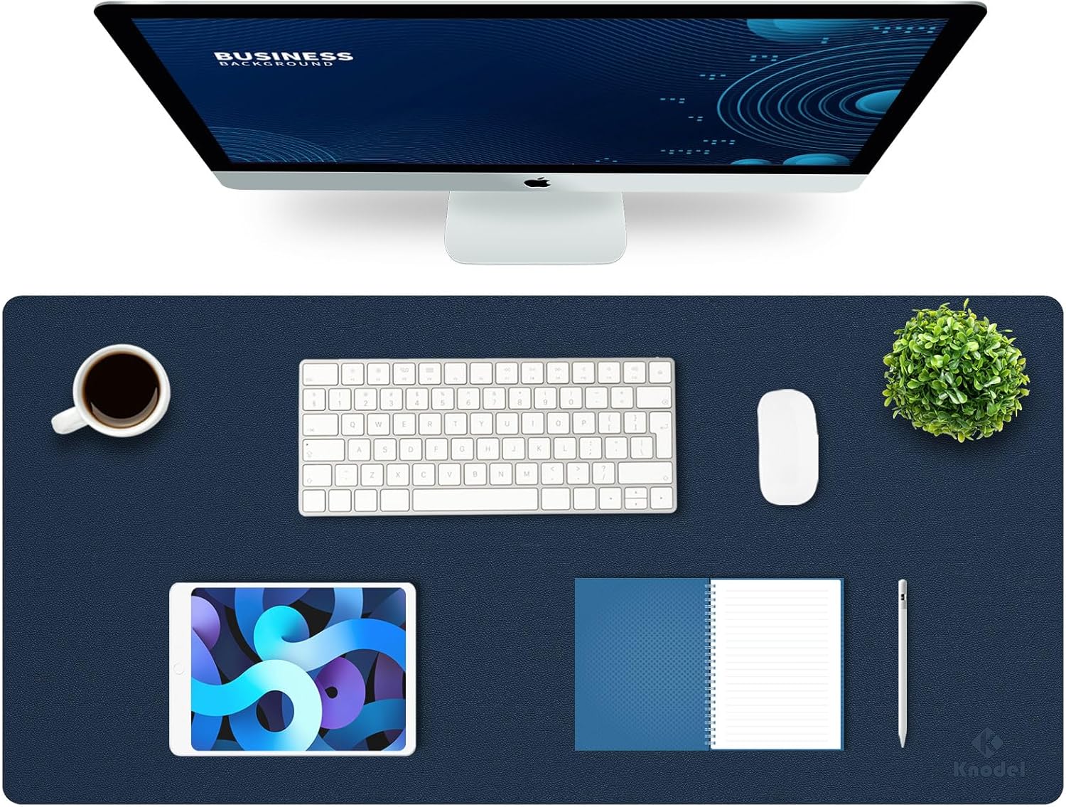 K KNODEL Large Office Leather Desk Mat - Ultimate Workspace Protection
