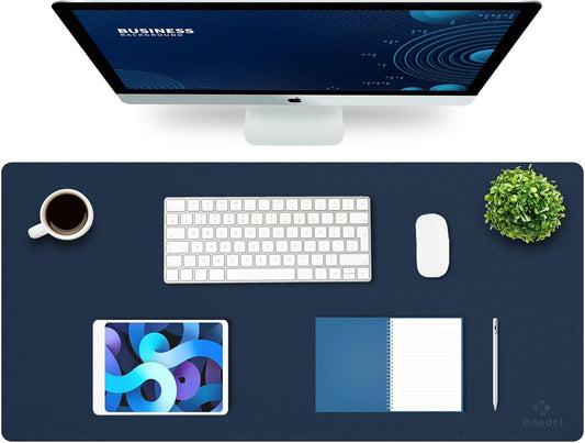 K KNODEL Large Office Leather Desk Mat - Ultimate Workspace Protection