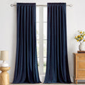 Luxury Navy Blue Velvet Curtains for Elegant Home Decor