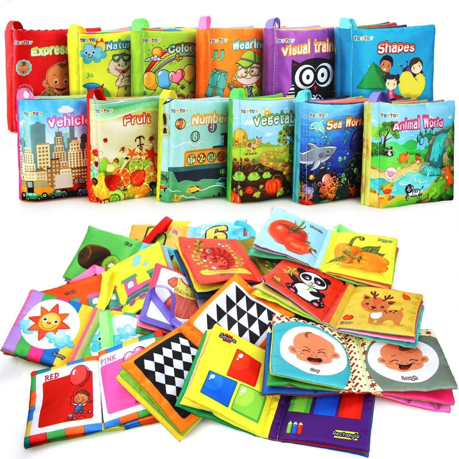 Nontoxic Fabric Baby Soft Books - Early Educational Toys