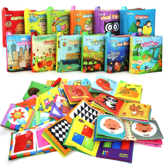 Nontoxic Fabric Baby Soft Books - Early Educational Toys