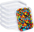Clear Hard Zipper Case Pencil Pouches 6 Pack - Durable Transparent