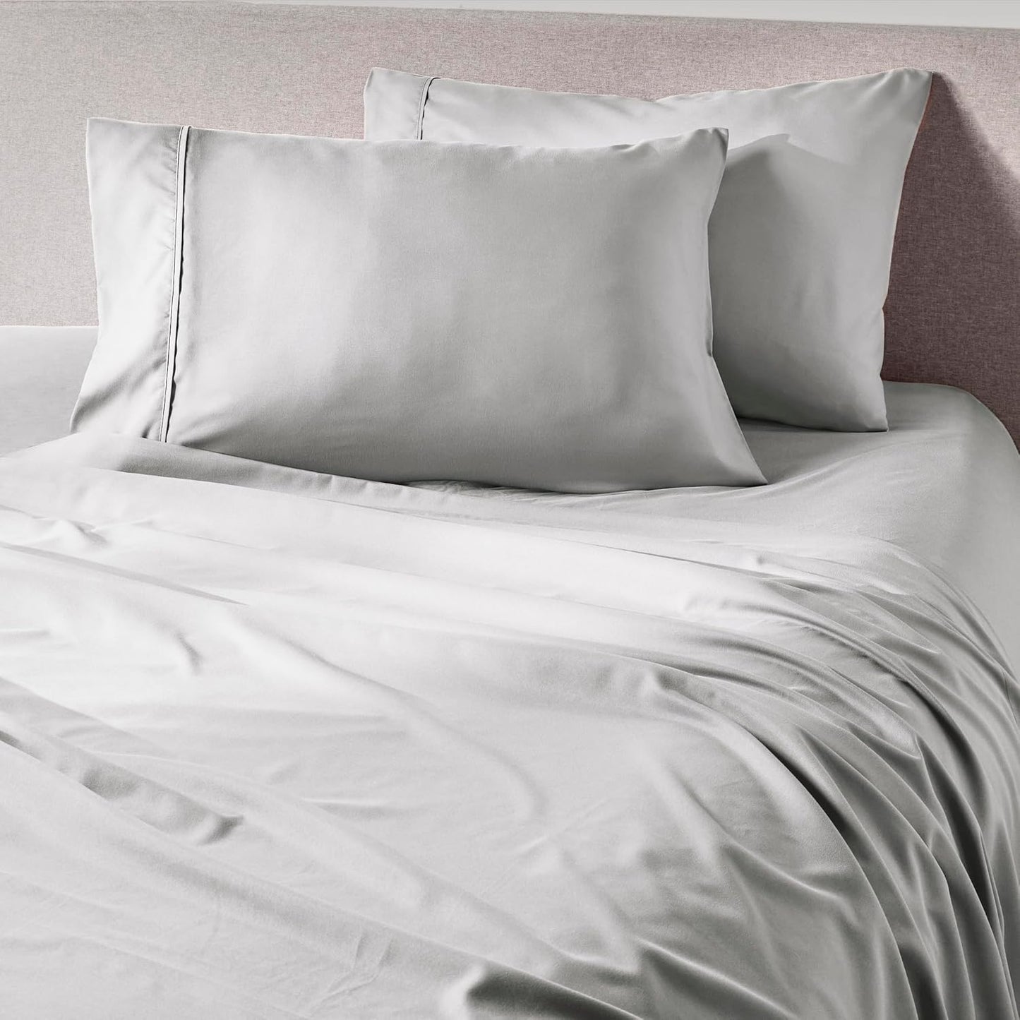 PeachSkinSheets Brushed Silver Full Size Sheet Set for Comfort