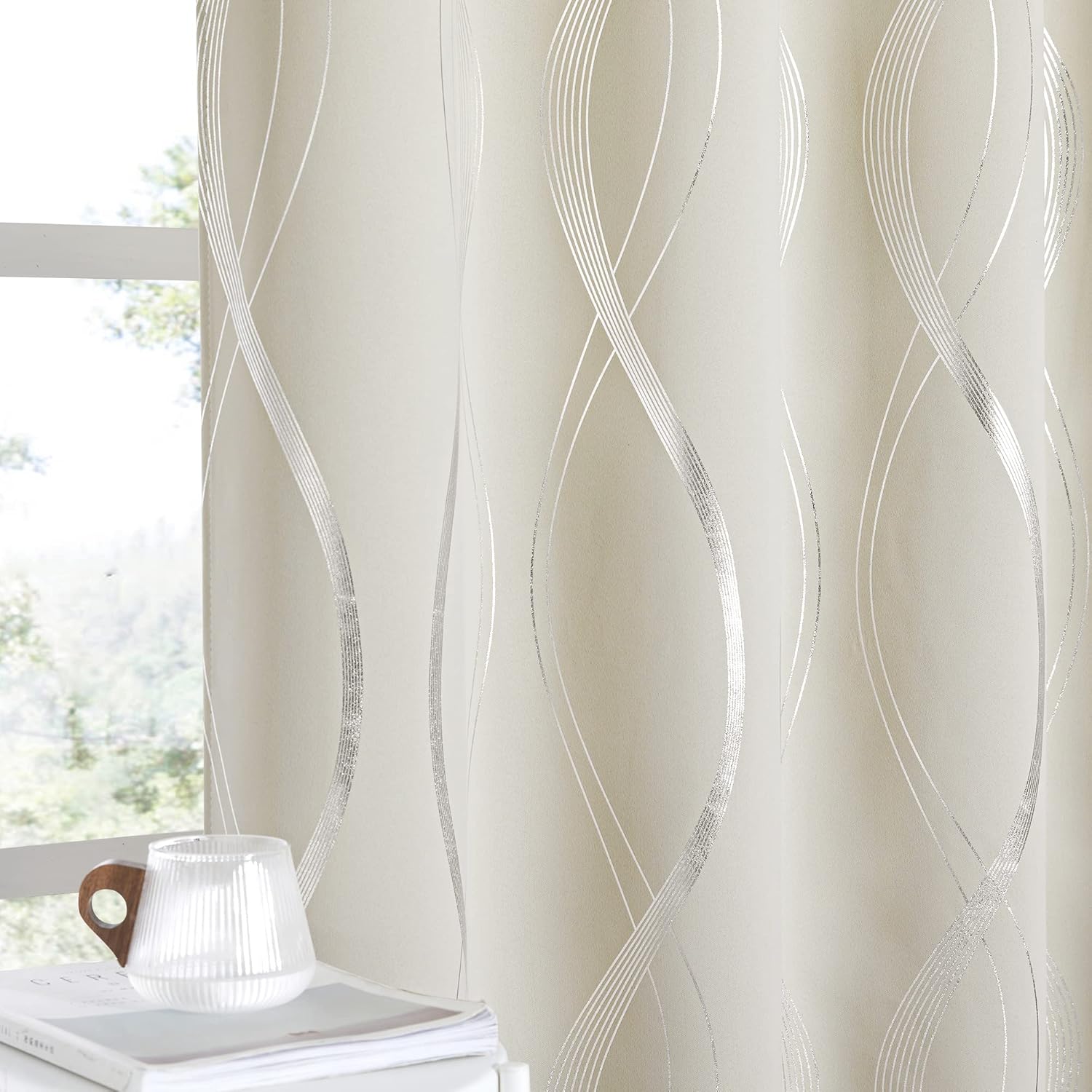 NICETOWN Blackout Curtains Panels for Elegant Bedroom Decor