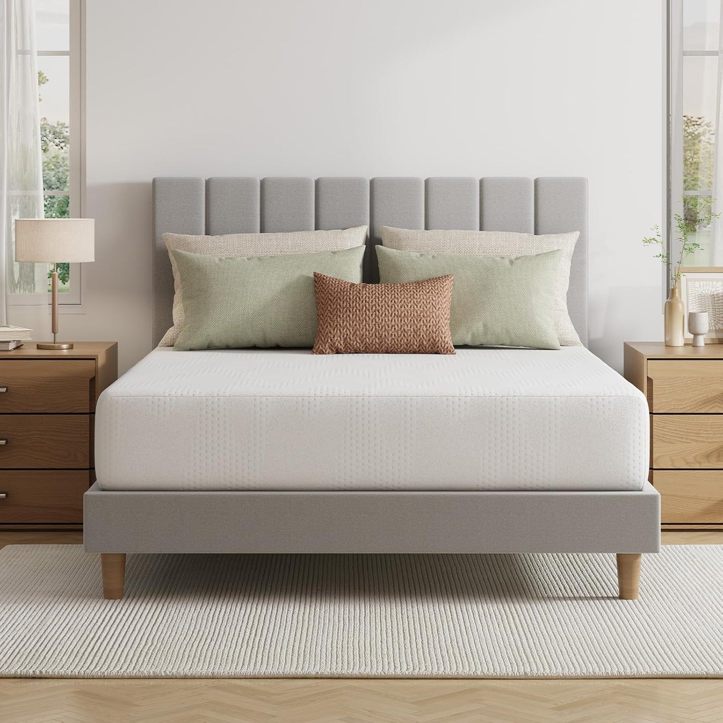 Novilla Queen Mattress - 10 Inch Gel Memory Foam for Comfort Sleep