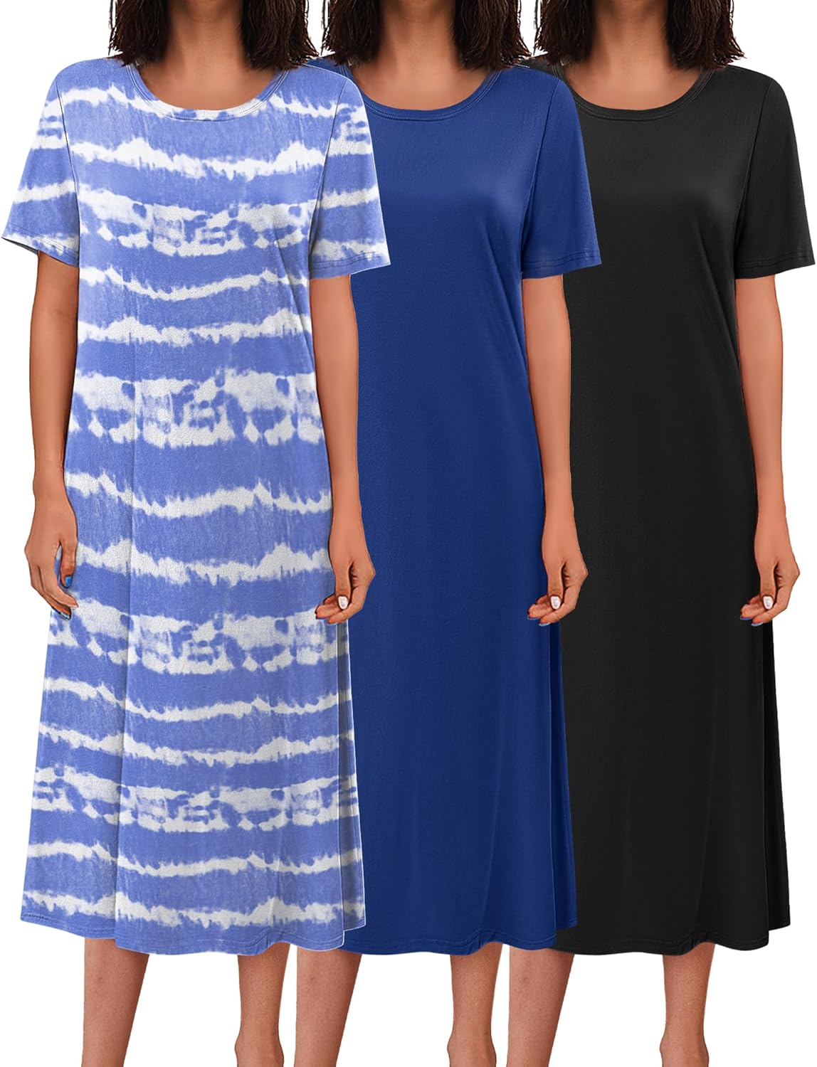 Ekouaer Long Nightgowns for Women - Soft Plus Size Sleepwear