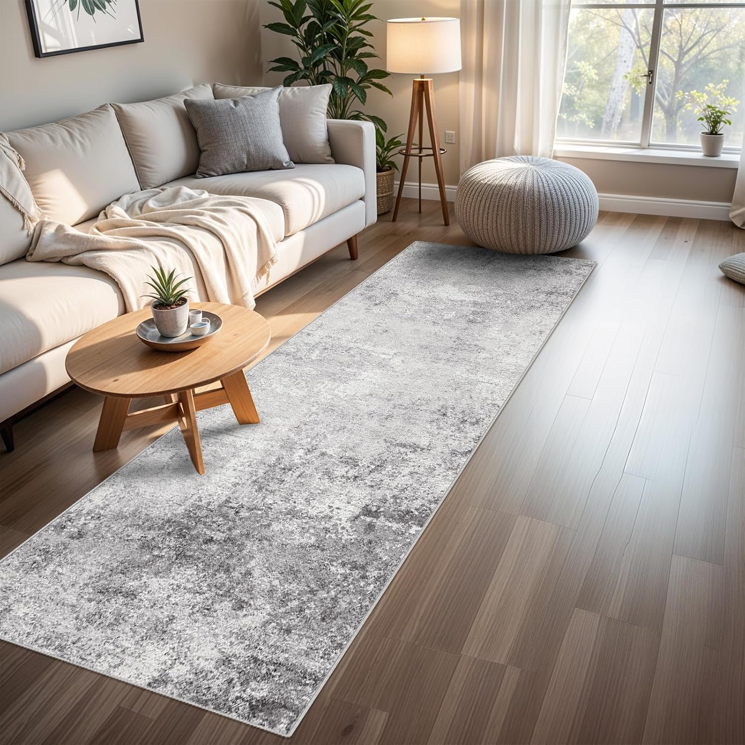 RUUGME Washable 3x8 Hallway Runner Rug - Soft Indoor Mat
