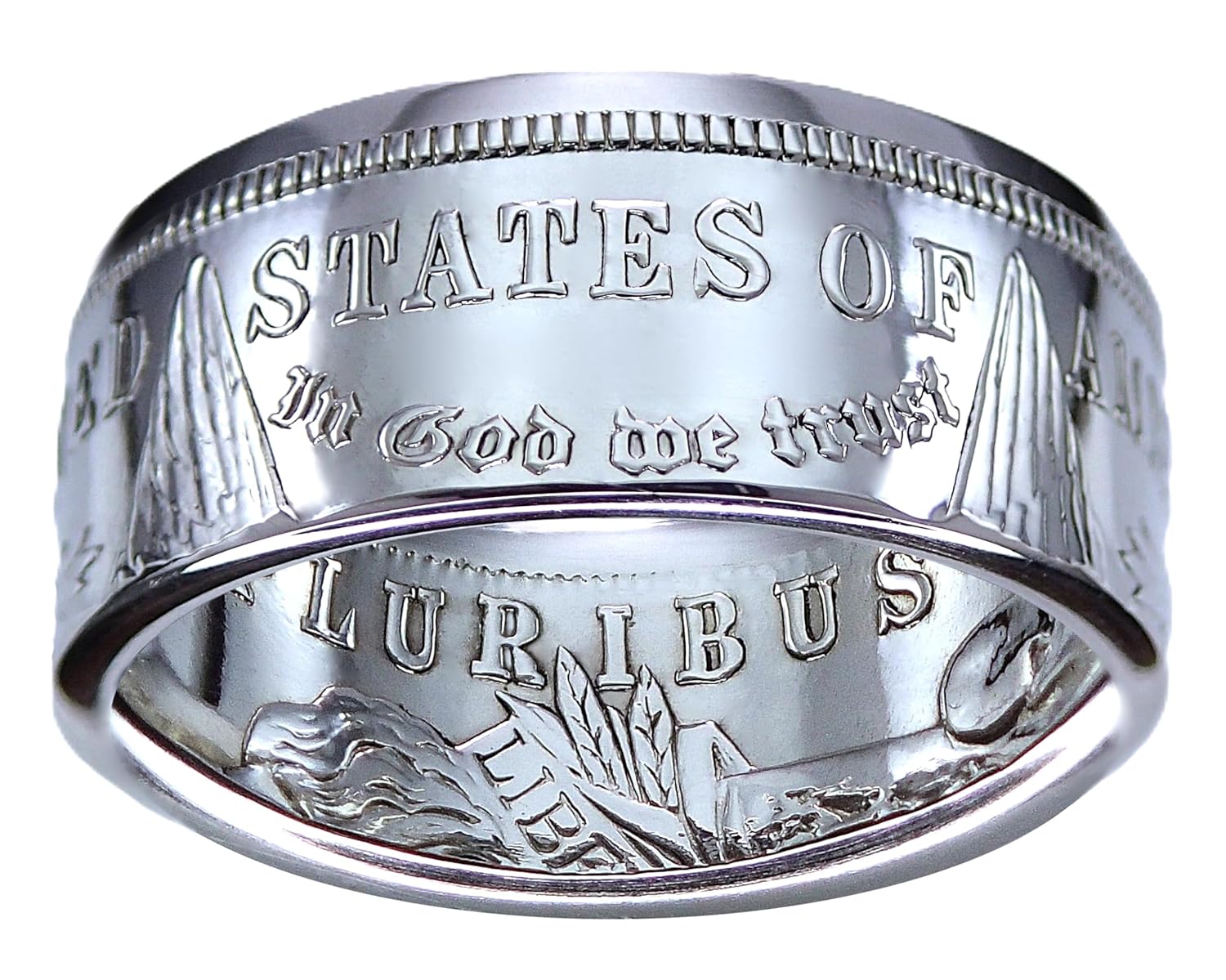 MORGAN Silver Dollar U.S. Coin Ring - Custom Handmade in USA