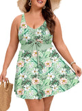 Plus Size Swimdress Tankini for Women - Tummy Control Two Piece make