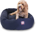 Majestic Pet 32 inch Blue Bagel Dog Bed for Ultimate Comfort