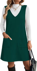 Zeagoo Women's Sweater Vest Dress V Neck Sleeveless - Cozy