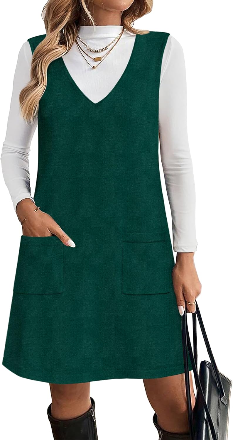Stylish Sleeveless Sweater Vest Dress for Women in Fall 2025