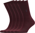 VRD Mens Dress Socks 5-Pack Bamboo Crew Socks for Men