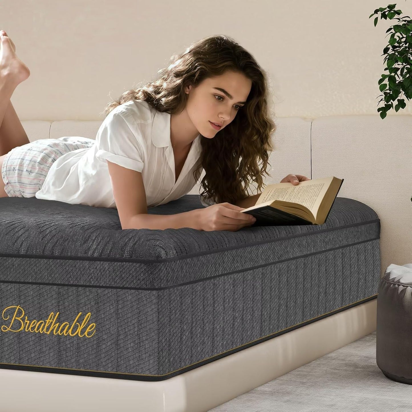 Full Mattress 12 Inch with Zoned Support Foam for Comfort