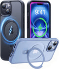 iPhone 15 Case with Magnetic Invisible Stand - Slim Matte Protection