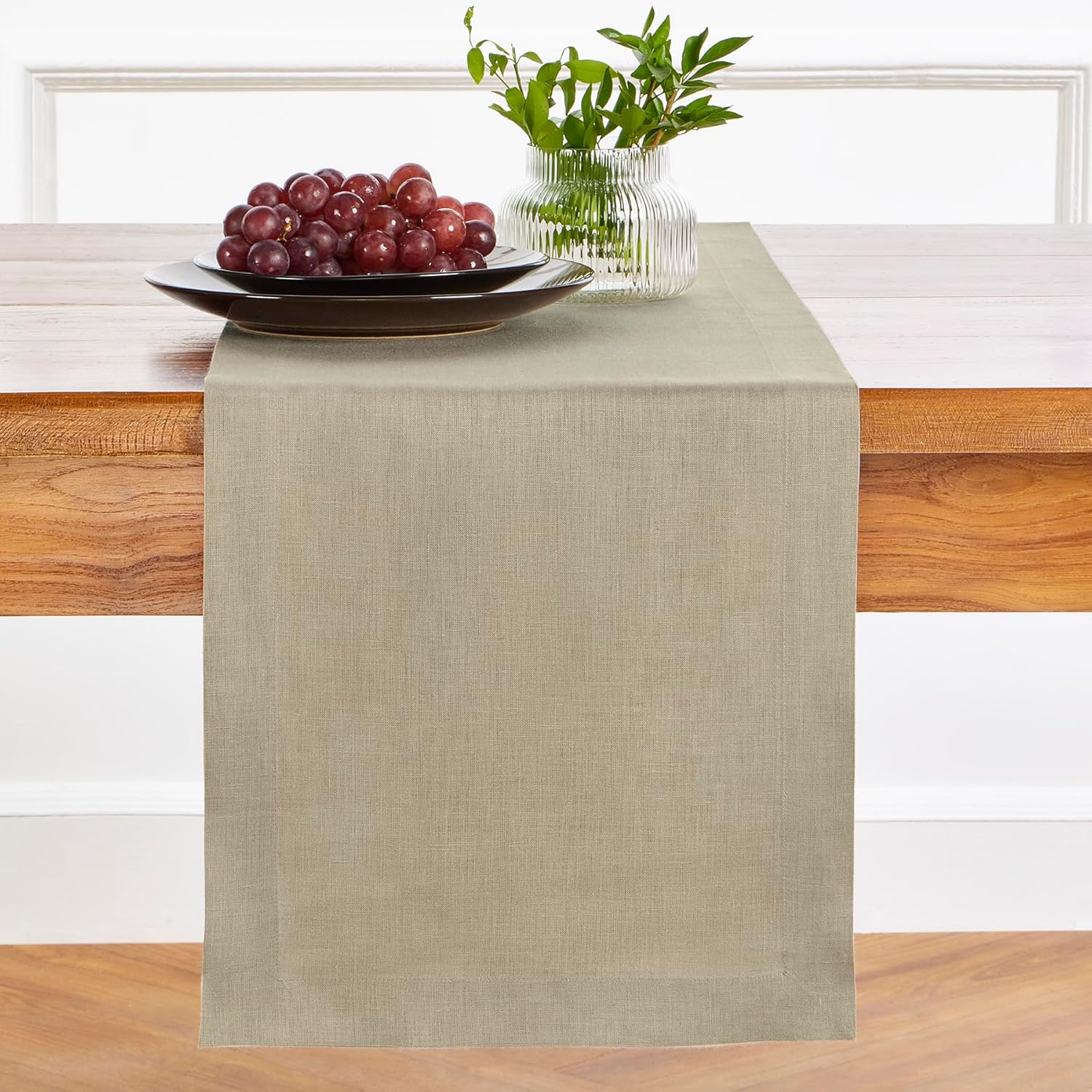 Vintage Khaki Table Runner 14 x 90 Inches for Stylish Decor