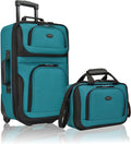 U.S. Traveler Rio Expandable Carry-on Luggage Set - Compact Travel