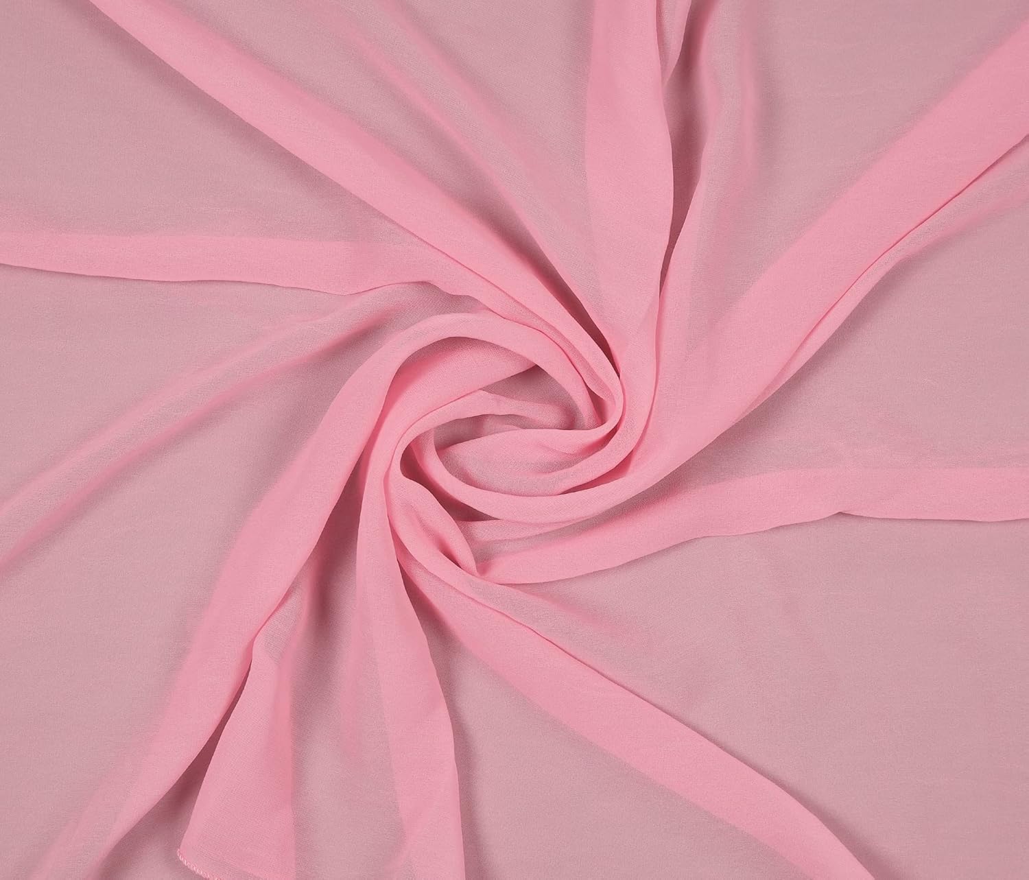 MDS Pack of 20 Yard Dusty Rose Chiffon Fabric for Crafts