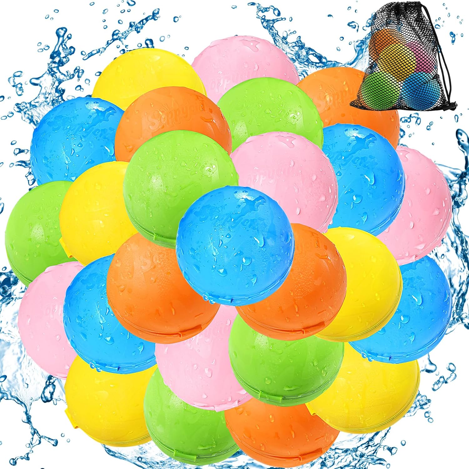 Reusable Water Bomb Balloons for Fun Pool and Beach Activities
