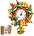 3D Wooden Hummingbird Clock Puzzle for Adults - DIY Wall Clock Kit