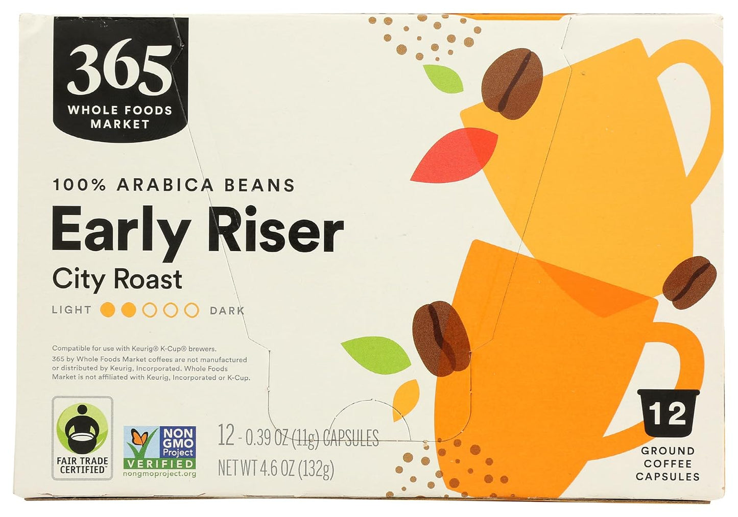 Morning Boost: 365 Whole Foods City Roast Coffee Pods