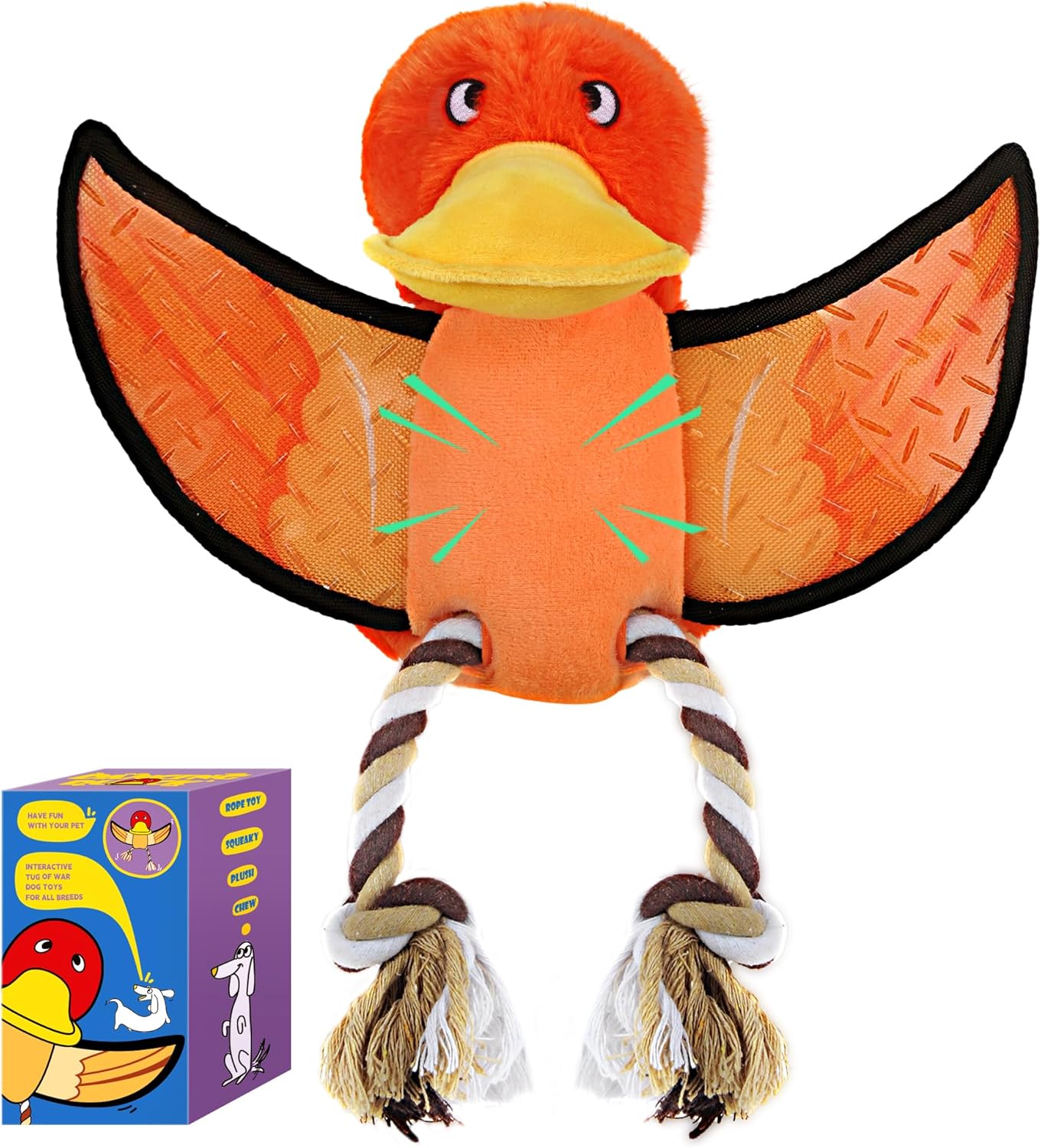 Interactive Squeaky Dog Toy for Aggressive Chewers - PetiFine