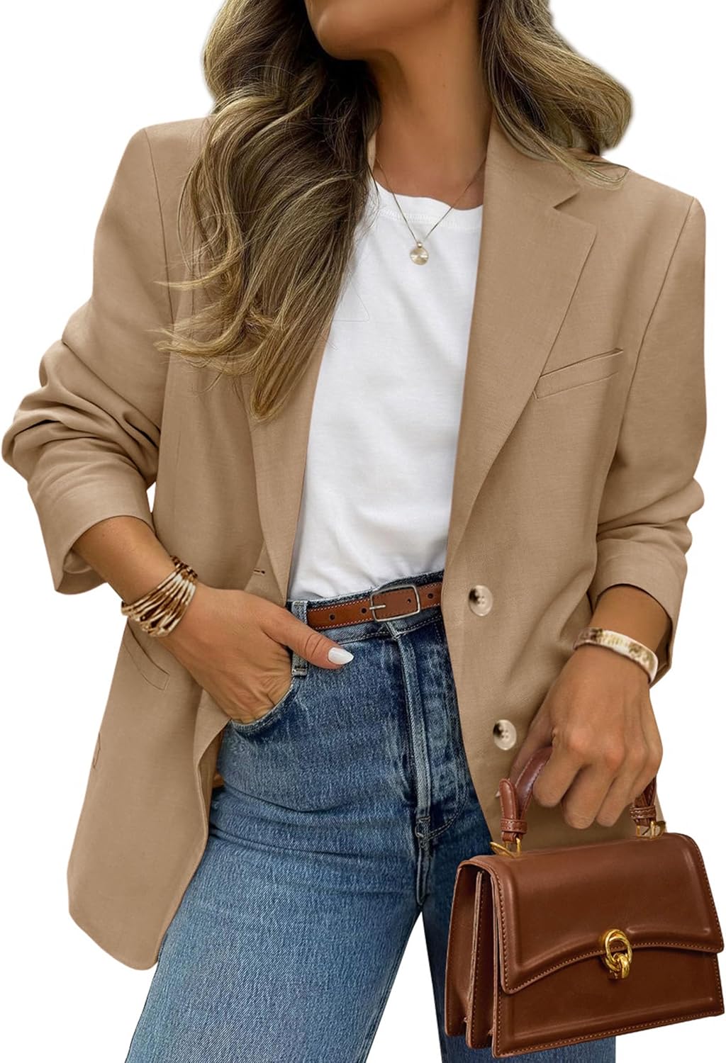 PRETTYGARDEN Blazers for Women Business Casual with Pockets