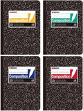 KAISA Composition Notebooks With Lined Paper - 4 Pack College Ruled