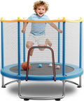 Kids Trampoline with Safety Net 440lbs Capacity - Indoor Outdoor Play