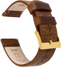 Top Grain Leather Watch Band Strap - Quick Release 22mm for Men