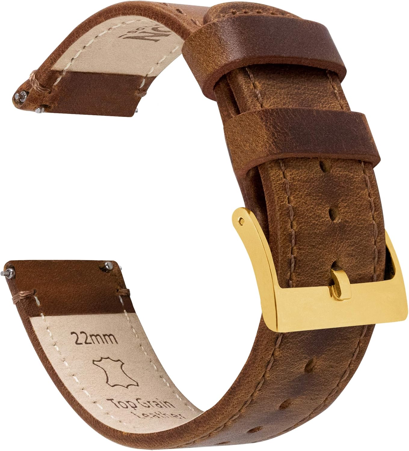Barton Quick Release Top Grain Leather Watch Band Strap Options