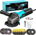 Angle Grinder 10 Amp 4-1/2 in Corded Grinder - Compact Power Tool