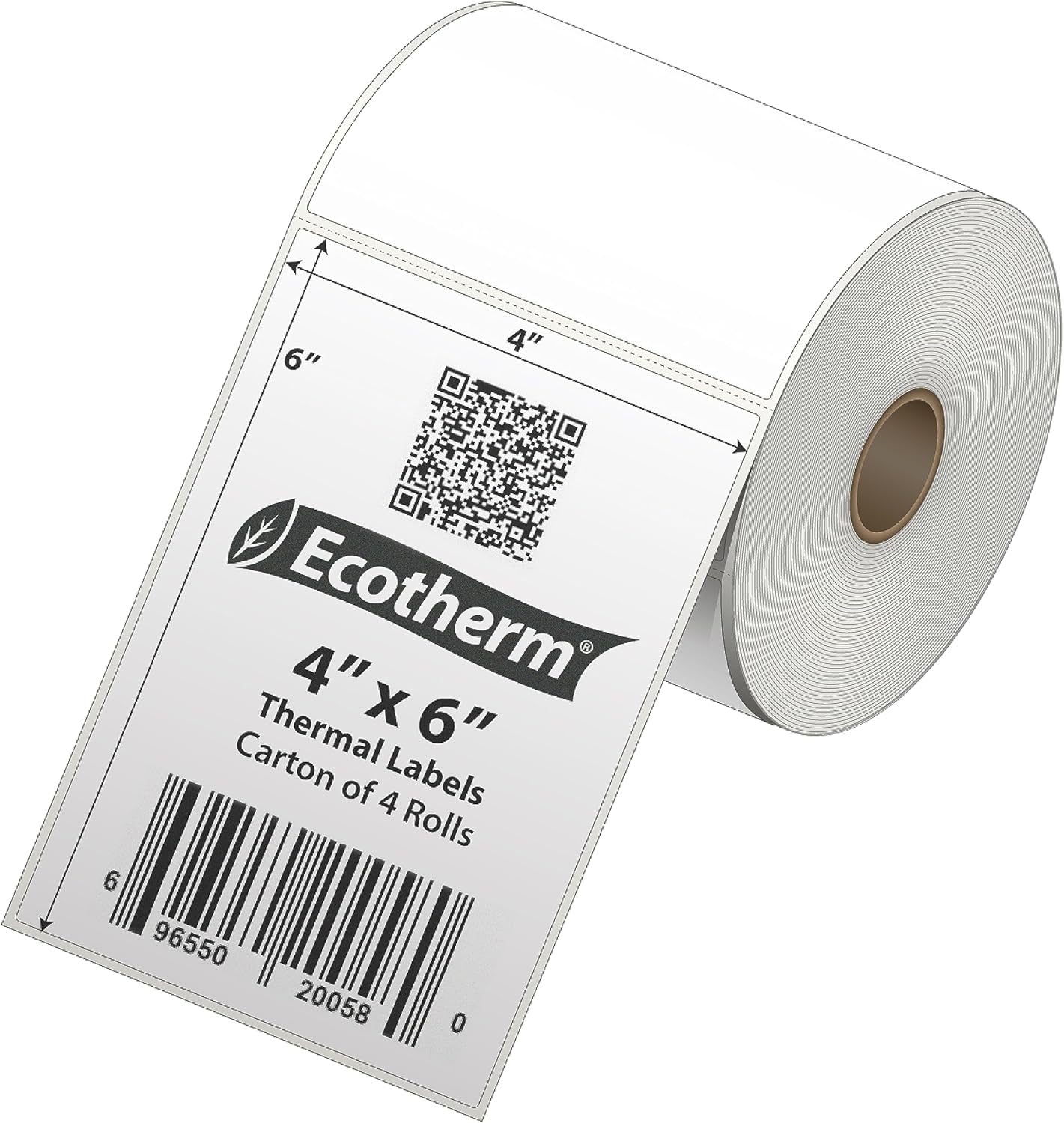 1100 Blank White 4x6 Thermal Labels: Fits Various Printer Brands | Eco-Friendly